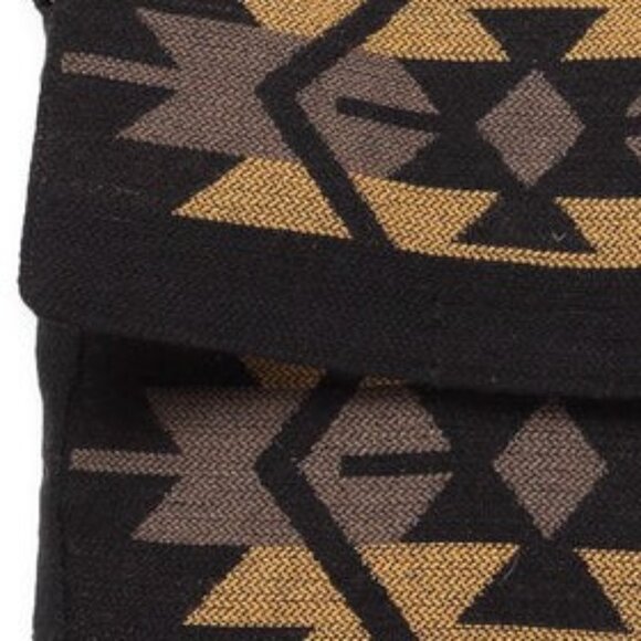 Flap Top Shoulder Bag - Southwest Style - Ethnic Inspired Design - Lightweight - Picture 4 of 9